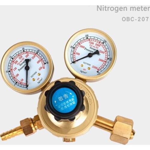 OBC-207 Nitrogen Meter Pressure Reducing Valve Durable Anti-drop Nitrogen Regulator Nitrogen Energy-saving Pressure Reducer YZ