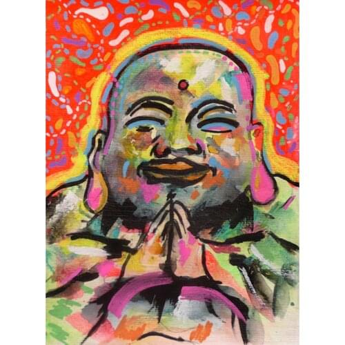 Full square/round 5D DIY diamond painting Colored buddha Embroidery Pattern Cross stitch kits mosaic wall stickers