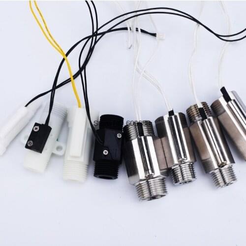 Piston Water Flow Switch Flow Control Sensor Plastic Male Femal Thread