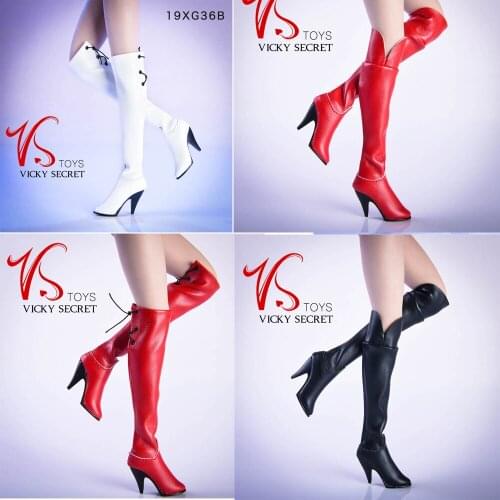 VSTOYS 1/6 Over the Knee Boots Female shoes Suitable for 1/6 Female Soldier Dolls 19XG36