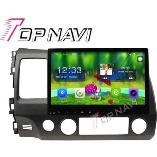 Topnavi 10.1'' Quad Core Android 6.0 Car GPS Navigation For Honda Civic 2006 2007 2008 2009 2010 2011 Radio Multimedia,No DVD