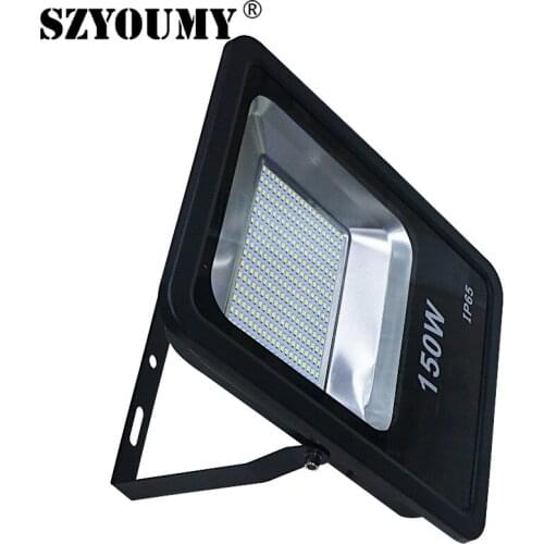 SZYOUMY Ultra Slim 5730 LED Floodlight LED Flood Light 100W 150W 300W Reflector LED Spotlight Outdoor Lighting Waterproof IP65