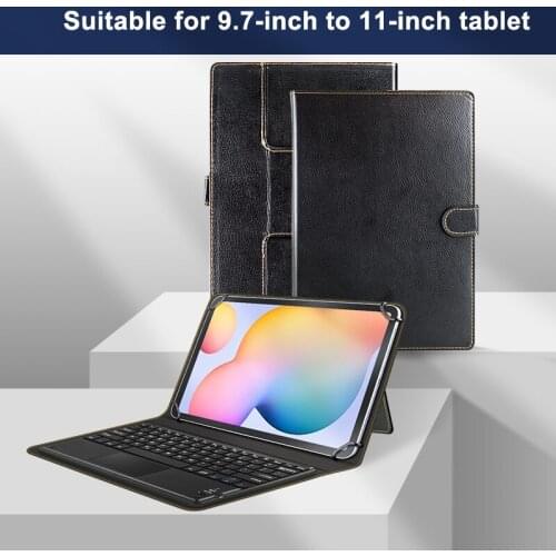Universal Keyboard Case for 10 inch 9.7 inch Tablets Wireless Bluetooth Keyboard Cover for iPad 8th Generation PU Leather funda