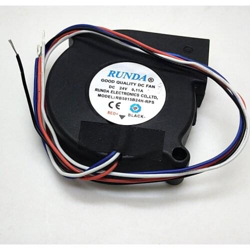 5015 24V double ball mute blower 5cm PWM temperature controlled Purifier Humidifier turbine fan RB5015B24H-RPS