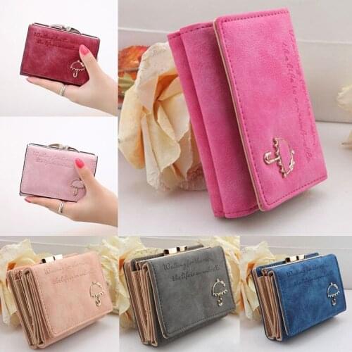 Women Wallet 2021 Fashion Portefeuille Femme Button Clutch Purse Short Wallet Card Holder Purse Women Clutch Dropshipping