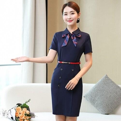 Formal Ol Styles Women Dresses 2021 Spring Summer Slim Hips Dress For Ladies Office Dress Female Vestidos Tops Clothes AA5677