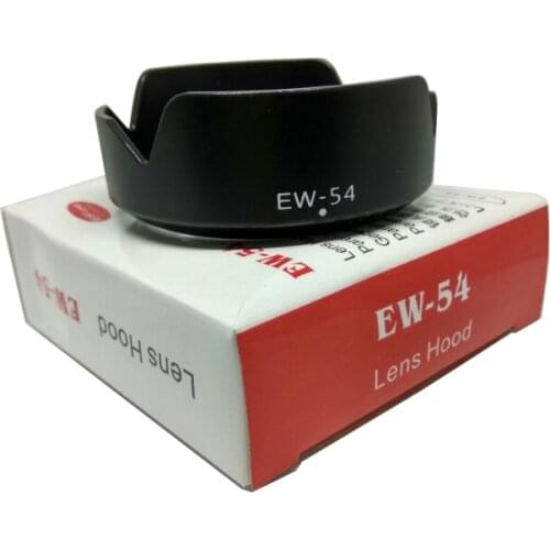 10pcs/lot New EW-54 EW54 Lens Hood For Can&n-EOS M EF-M 18-55mm F/3.5-5.6 IS STM 52mm Flower Camera Lens Hood with package box