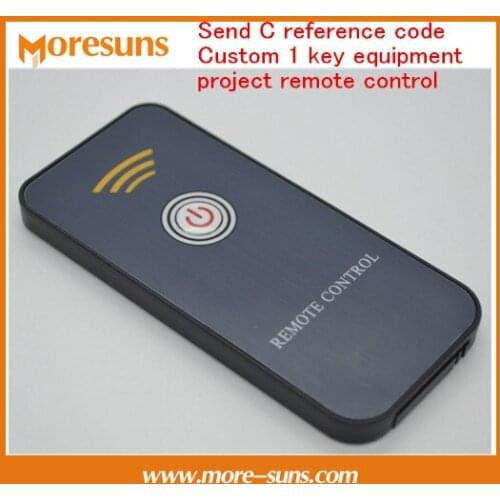 Free Ship 10pcs Send C reference code Custom 1 key equipment project remote control/8m launch Small infrared remote control