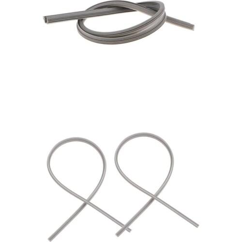 2 Pairs Car Windshield Quality Silicone Wiper Blade Strips 26inch + 24inch Gray