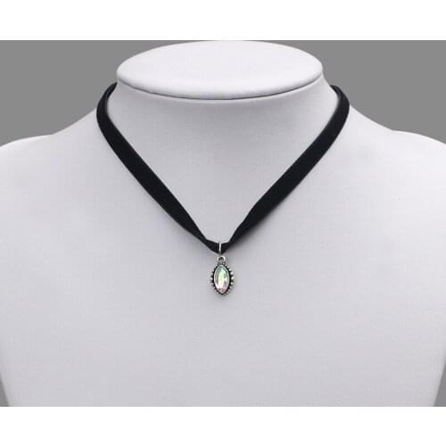 2021 New Black Lace Choker Necklace For Women Shell Pendant Chokers Wide Chocker tattoo choker collares mujer Collier Femme