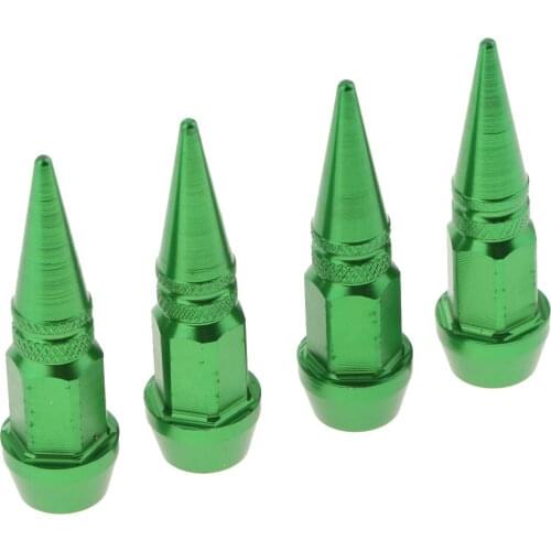 4 Pieces Aluminum Alloy Long Spike Wheel Tire Valve Stem Car Truck Air Caps Covers Blue Black Green Dropshipping