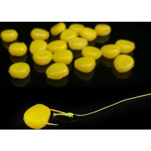 50Pcs/Pack Artificial Carp Bait Corn Grain Smell Soft Fishing Lure Tackle Accessorie