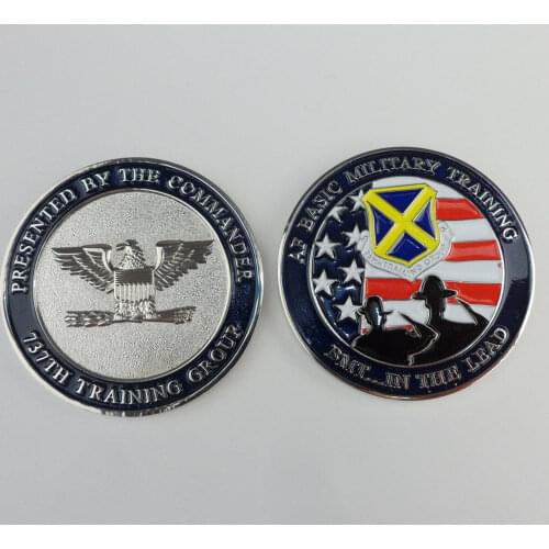 US AIR FORCE 737TH TRAINING GROUP CHALLENGE COIN soldier Military War Reenactments 5605101