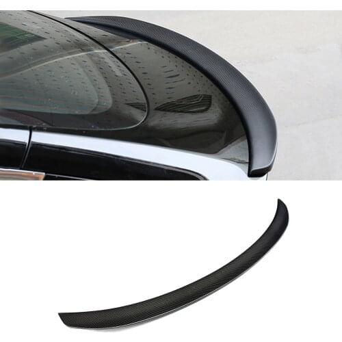 Car Accessories Carbon Fiber Rear Spoiler Tail Wing Trunk Trim Diffuser Cover Sticker Pad Decoration for Tesla Model 3 2017-2020
