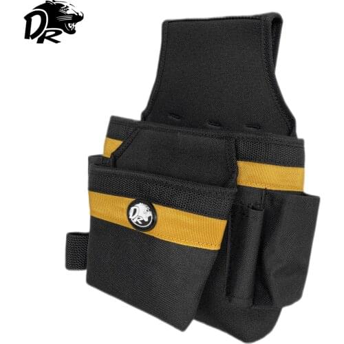 DR Large Electrical Bag Wear-Resisting Tool Bag Screwdriver Wrench Pocket Waist Working Bag Waterproof And Thickened