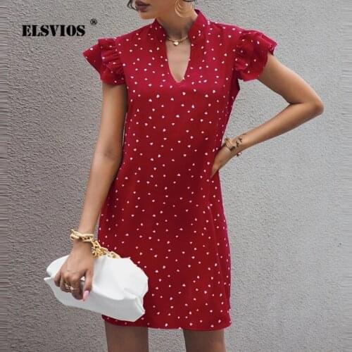 Little Girl Summer New Sleeveless Print Dress Office Lady Polka Dot V-Neck Loose Waist Short Skirt Elegant Women Fashion Clothes