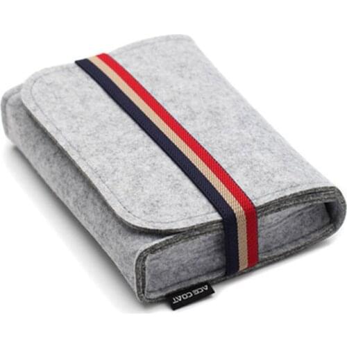 Mini Felt Travel Multifunction Organizer Bag For Travel USB Data Cable Mouse Pouch For Key Coin Package Chargers Storage Bags