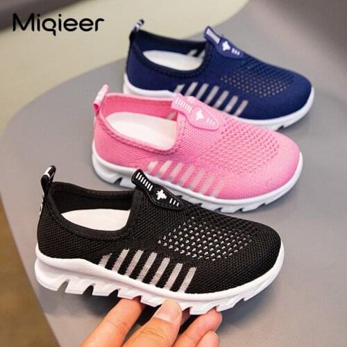Fashion Children Casual Sneakers For Boys Girls Breathable Mesh Hollow Sports Shoes Soft Non-slip Walking Lightweight Sneakers