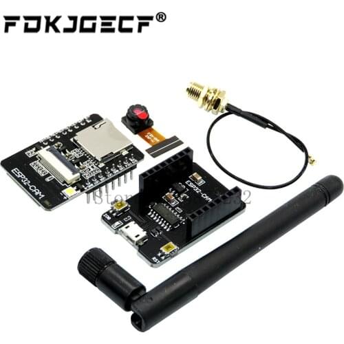 ESP32-CAM-MB ESP-32S WiFi Module Serial to WiFi Development Board 5V Bluetooth With OV2640 Camera Support Photo/Video Antenna
