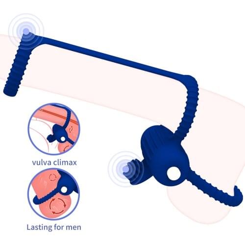 Male Chastity Device Penis Rings Vibrator Cock Rings Delay Ejaculation Ring Sex toys for Men Erotic Adult Games Sex Shop