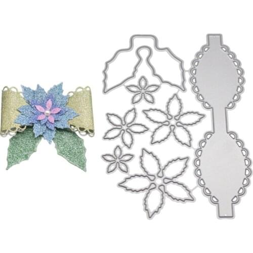 2021 New Bow Flower Metal Cutting Dies Stencil DIY Scrapbooking Album Stamp Paper Card Embossing Craft Decor