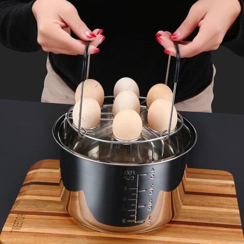 Creative Egg Steamer Steaming Tray For Stuffed Bun Multifunction Food Steamer Rack Stand With Handle Handy Cookware Steamer