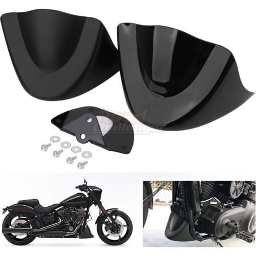 Motorcycle Front Chin Spoiler Air Dam Fairing Cover Mudguard Air Dam Fairing For Harley Dyna Fat Bob FXDL 2006-2017 Lower Chin
