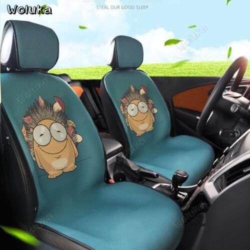 Car Seat Cushion Summer Cartoon Cute Ice Silk Seat Mat Four Seasons Universal Cool Pad Single Seat Cover CD50 Q01