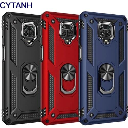 Shockproof Armor Magnetic Metal Case For Xiaomi Redmi Note 9 8T 9c 8 7 9s 10 Poco X3 NFC F2 9A 7A 8A K20 9T Pro 10T Ring Cover