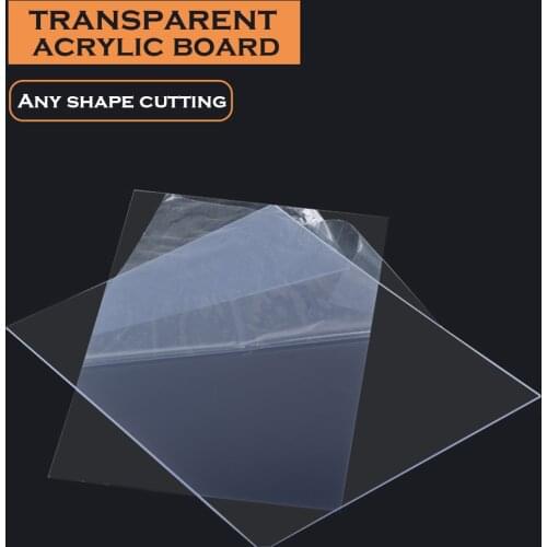 Transparent Acrylic Plate Plexiglass Sheet Processing Custom Frosted Transparent Plate Billboards Thick PMMA Board Custom