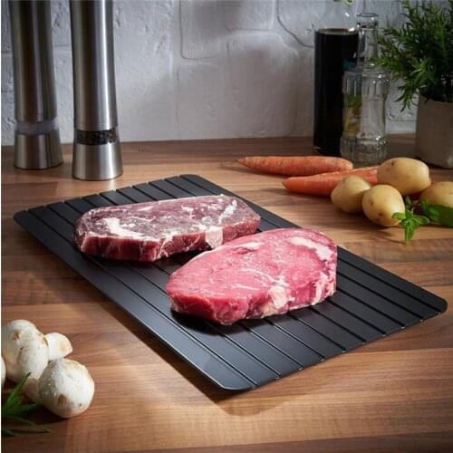 2-in-1 Fast Defrosting Meat Tray chopping board Rapid Safety Thawing Tray Quick Thawing Plate For Frozen Food Meat Kitchen tool