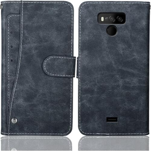 Luxury Wallet Leagoo XRover C Case 5.72" Vintage Flip Leather Cases Business Protective Cover With Front Card Slots