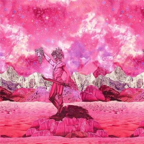 Polyester satin dress fabric custom goddess printed fabric high-end high-heeled shoes pattern thin summer fabric ZDNV01