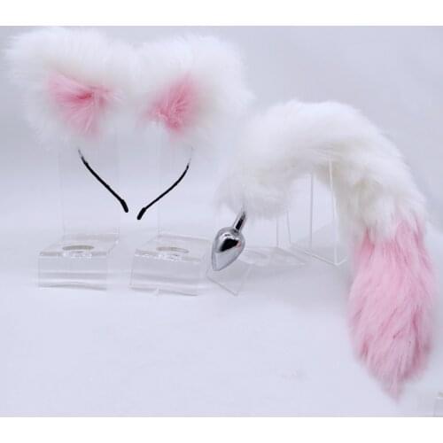 Sexy Fox Metal Butt Plug Tail Set With Hairpin Kit Sex Toys Novice Ass Expansion Trainer Neutral Butt Plug Adult Supplies