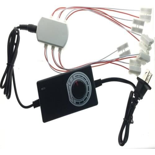 3-12V Changeable Power Supply With 6 Output ports For Railway Railroad Train Layout Light Building