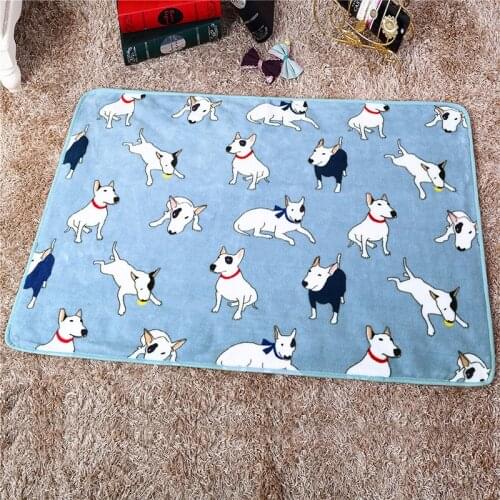 Warm Soft Fleece Pet Dog Cat Bed Mats House Animal Printed Thicken Winter Blanket Cover For Small Medium Large Puppy Cat Dogs