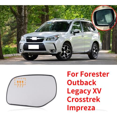 CAPQX For Forester Outback Legacy XV Crosstrek Impreza Outside Rearview mirror Glass Rear view mirror Lens With Heating
