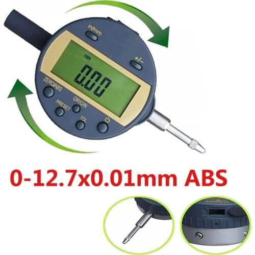 0-12.7x0.01mm Origin digital indicator IP54 origin electronic dial indicator gauge