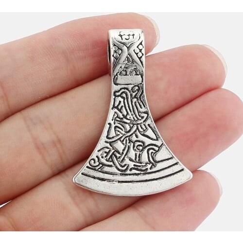 10pcs Keltic Axe Head Charms Pendants 43mm Jewelry Craft Making 43*30mm