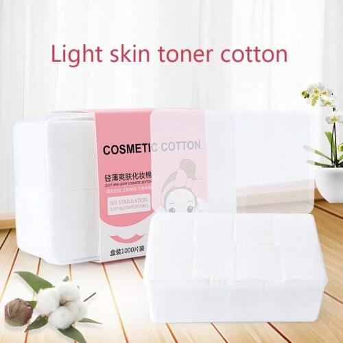 1000 PCS Thin Make-up Cotton Sheet Boxed with Dry-Wet Dual-Purpose Towels Makeup Cleaning Remove Nail Art Tool 1000PCS