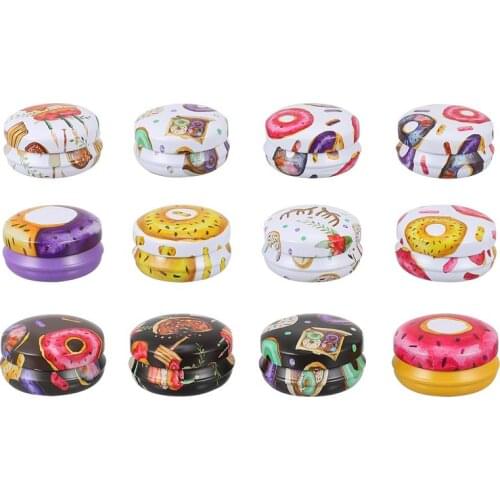 12Pcs Vintage DIY Candle Tins Round Containers For Candle Making Arts Crafts Candy Box Fragrance Box Round Tinplate Candle Can