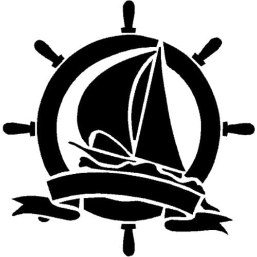 15.4cm*15.8cm Nautical Boat Fashion Car Styling Vinyl Car Sticker