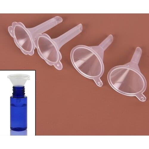 2Pcs/lot Mini Liquid Oil Funnels Labs Ktichen Tools Small Plastic Funnels For Perfume Diffuser Bottle