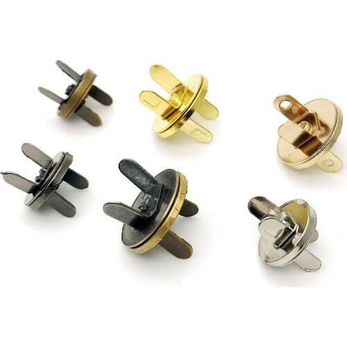200 Sets Thin 14mm Magnetic Snaps Purse Closures Antique Brass
