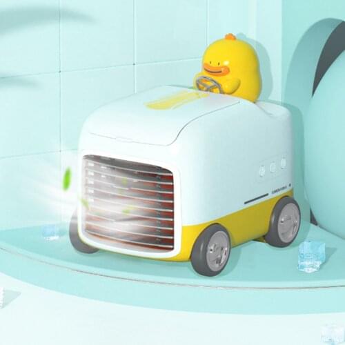 3-IN-1 Portable Air Conditioner Cooling with 350ml Ice Water Tank with Atmosphere Light for Room Home