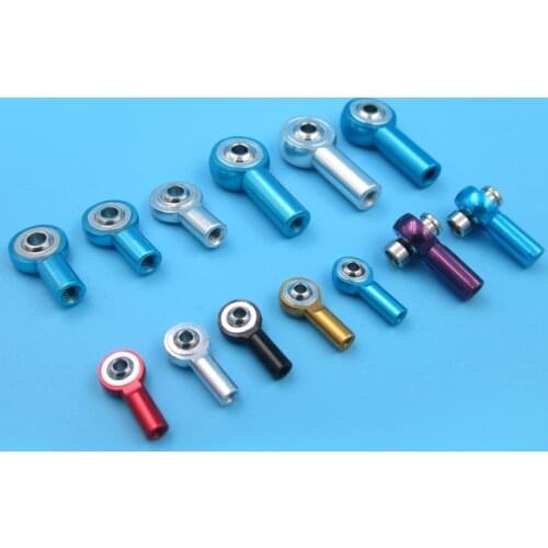 4PCS M2 M3 M4 Ball Joint Metal Universal Joint Ball Head Buckle Steering Pushrod Tie Rod End Mini Connecting Rods for RC Boats