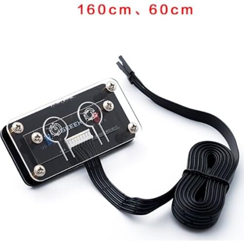 5pcs DIY Desktop Computer Restart / Power On Off Switch with Cable Switch cable with Lamp Power Adpter 60cm / 160cm cable