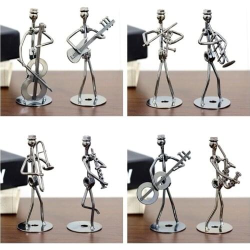 8 Pieces/set Creative Music Steel Villain Ribbon Metal Crafts Home Decoration Retro Fashion Valentines Day Mens Gift Surprise