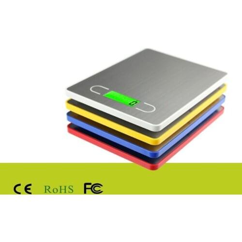 AJY Digital Kitchen Scale Multifunction Food Scale, 11 lb 5 kg, Silver, Stainless Steel