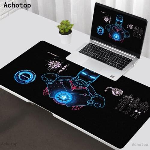 Big Mouse Pad Large Gaming Mouse Pad Gamer Ironmans Mouse Mat Computer Mousepad Carpet Rubber Anime Mause Pad Keyboard Desk Mat
